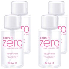 BANILA CO 芭妮蘭 Clean It Zero零感肌溫和純淨卸妝水, 310ml, 4瓶