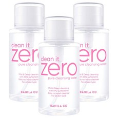 BANILA CO 芭妮蘭 Clean It Zero零感肌溫和純淨卸妝水, 310ml, 3瓶