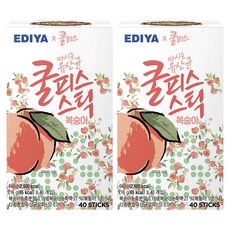 EDIYA COFFEE Coolpis 桃子棒, 40入, 2個, 16g