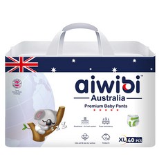 aiwibi 愛薇彼 零觸感瞬吸褲型紙尿褲 12~17kg, XL, 40片
