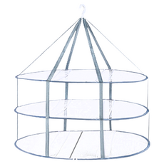 E City 可折疊透氣防變形三層曬衣平網 聚酯纖維, 灰色