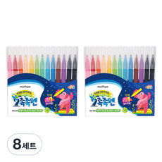 문화연필 촉촉펜, 12색, 8세트