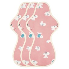위즐리 면생리대 비숑핑크, 점보나이트, 1개입, 3개
