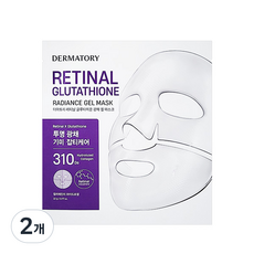 더마토리 레티날 글루타치온 광채 겔마스크, 2개, 1개입