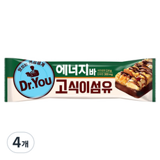 닥터유 에너지바 고식이섬유, 4개, 40g