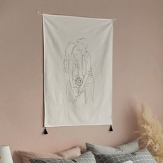 She's Home Lovin' 布藝海報, 白色