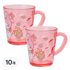 LiLFANT 三麗鷗透明圓點漱口杯, 美樂蒂, 10個