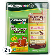 세노비스 키즈 초코맛 멀티비타민 앤 미네랄, 112g, 2개