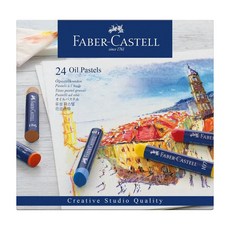 FABER-CASTELL 輝柏 創意工坊油性粉彩條, 24色, 1盒
