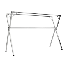 X型折疊伸縮晾衣架 150~232 x 124cm 1組, Silver