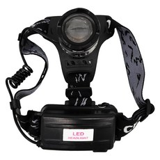 T6 LED凸透鏡頭燈, 黑色, 1個