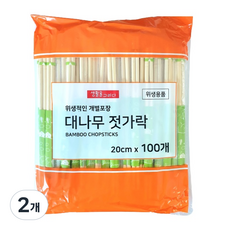 생활을그리다 고급 대나무젓가락, 100개입, 2개