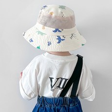 woojooi 兒童款森林網眼漁夫帽