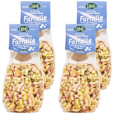 little pasta 小小帕斯達 Difatti 蝴蝶結造型義大利麵，72小時低溫熟成，無鹽無糖調味, 400g, 4包