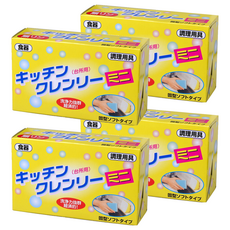 Kitchen Cleany Mini 無磷洗碗皂 濃縮固體洗劑 去除油垢, 350g, 4盒