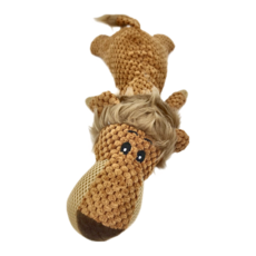 高質感可愛毛絨玩偶 趴地獅 適用於貓咪、狗狗, 1個, 不適用