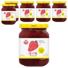 오뚜기 딸기쨈, 300g, 6개