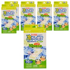 [쿠팡수입] 코쿠보 열 냉각시트 어린이 성인 겸용 무향, 16개입, 6개