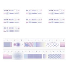 CARD LOVER 信的戀人 心動語焉不詳PET膠帶 30mm x 3m, 沉默島嶼, 8捲