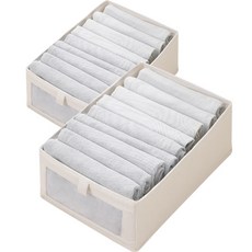 DOSell 布藝折疊式收納整理箱 大型, 米色, 2個