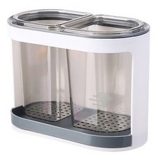 정월마켓 가벼운 물빠짐 수저통, 다크그레이, 1개