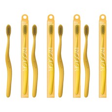 BYCOLOR 微細毛牙刷 Halcyon黃色, 4入, 1入