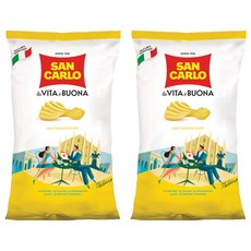 SAN CARLO San Calo波浪洋芋片, 180g, 2個