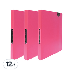 Heemang New Fresh Up 雙桿A4文件夾, 粉紅色, 12個