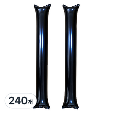 마켓감성 응원봉 풍선, 블랙, 240개