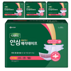 Depend 得伴 優質安全魔鬼氈成人紙尿褲特大號, 18入, 4個, 特大型