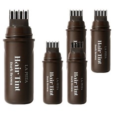 라피타 새치커버 타투 헤어틴트 10ml, 다크브라운, 5개