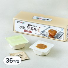곰곰 국내산 연두부 + 참좋은참깨소스, 134g, 36개입