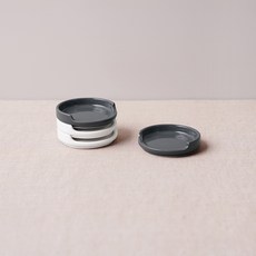 BOWLBOWL 韓國製 Nordic BolBol 筷匙架, 白色+炭灰色, 4個