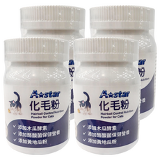 A star 貓用化毛粉, 添加木瓜酵素, 添加酪酸菌, 添加黃地瓜粉, 幫助化毛, 4罐