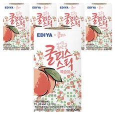 EDIYA COFFEE Coolpis 桃子棒, 40入, 5個, 16g