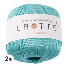 실바람섬유 라떼 뜨개실, 08 민트스카이, 2개