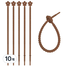 花朵造型矽膠理線帶, 24, 10個