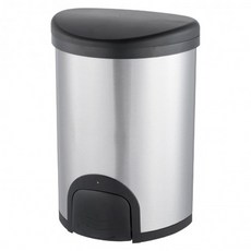 DAY&DAY 日日家居 腳觸自動環保桶 12L #430不鏽鋼桶身, 264 x 237 x 370mm, 半圓