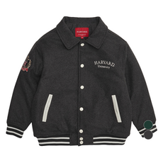 HARVARD KIDS 青少年兒童款 Heritage 羊毛棒球寬鬆版夾克 HJCTJPD34106