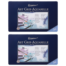 giorgione 藝術三角握把水彩彩色鉛筆, 36色, 2套