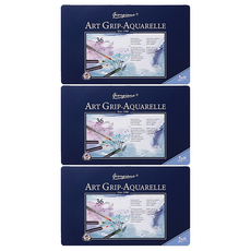 giorgione 藝術三角握把水彩彩色鉛筆, 36色, 3套