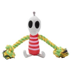 Dogfeet 寵物星球 外星人 玩具 超可愛太空系列 潔牙棉繩設計 全齡貓狗寶貝適用, 1個