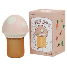 CAREPRIN 蘑菇造型輔食湯匙組, 粉色