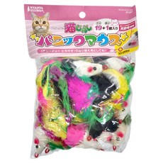 NyantaClub 慌張小鼠逗貓棒 19+1入 天然毛使用, MK-CT-241, 1包