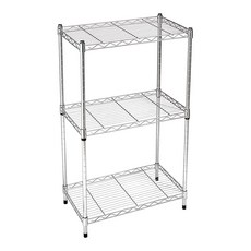 Organizing addiction 金屬立式層架附移動輪組, 3層, 單一顏色