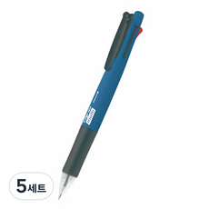 ZEBRA 斑馬牌 Clip-on Multi 螢光4色原子筆 0.7mm + 0.5mm 自動鉛筆組, 5套, 螢光藍