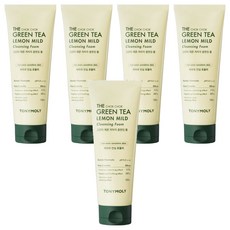 토니모리 더 촉촉 그린티 레몬 저자극 클렌징 폼, 150ml, 5개