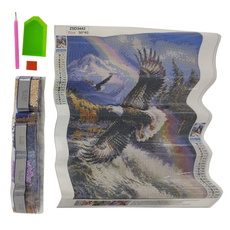 鑽石畫 老鷹 30*40 適用年齡: 14 歲以上, 1個