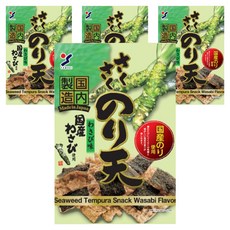 야마에이 사쿠사쿠 노리텐 와사비맛 김스낵, 70g, 4개