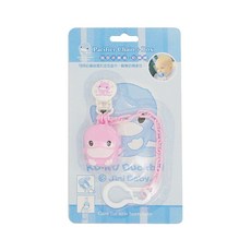 KU.KU Duckbill 酷咕鴨 造型奶嘴收藏盒 + 奶嘴練 Set, 粉色, 1組